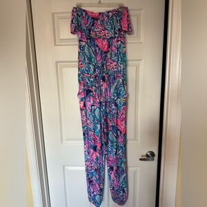 Lilly Pulitzer Pink and Blue Jumpsuit